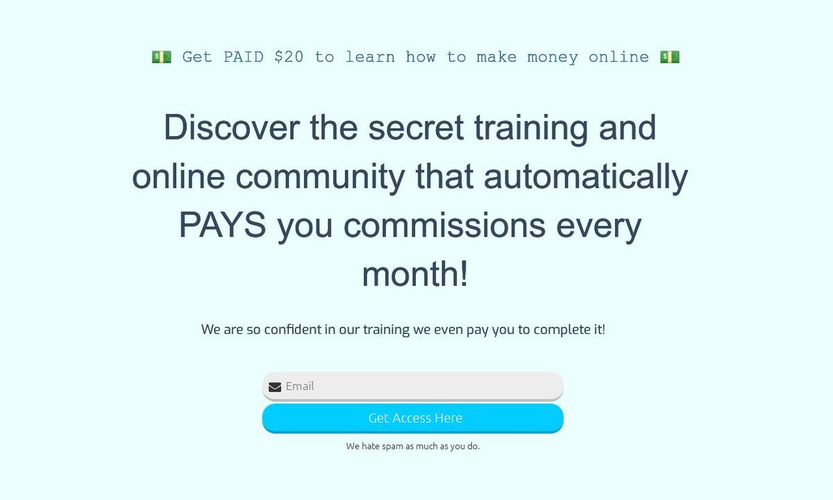 Get paid to learn how to make money